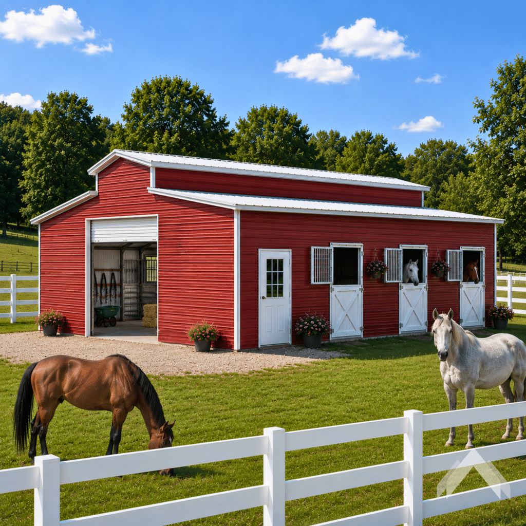Simple Barn Structures Metal Barns Made Simple - Arts Prime Steel Structures